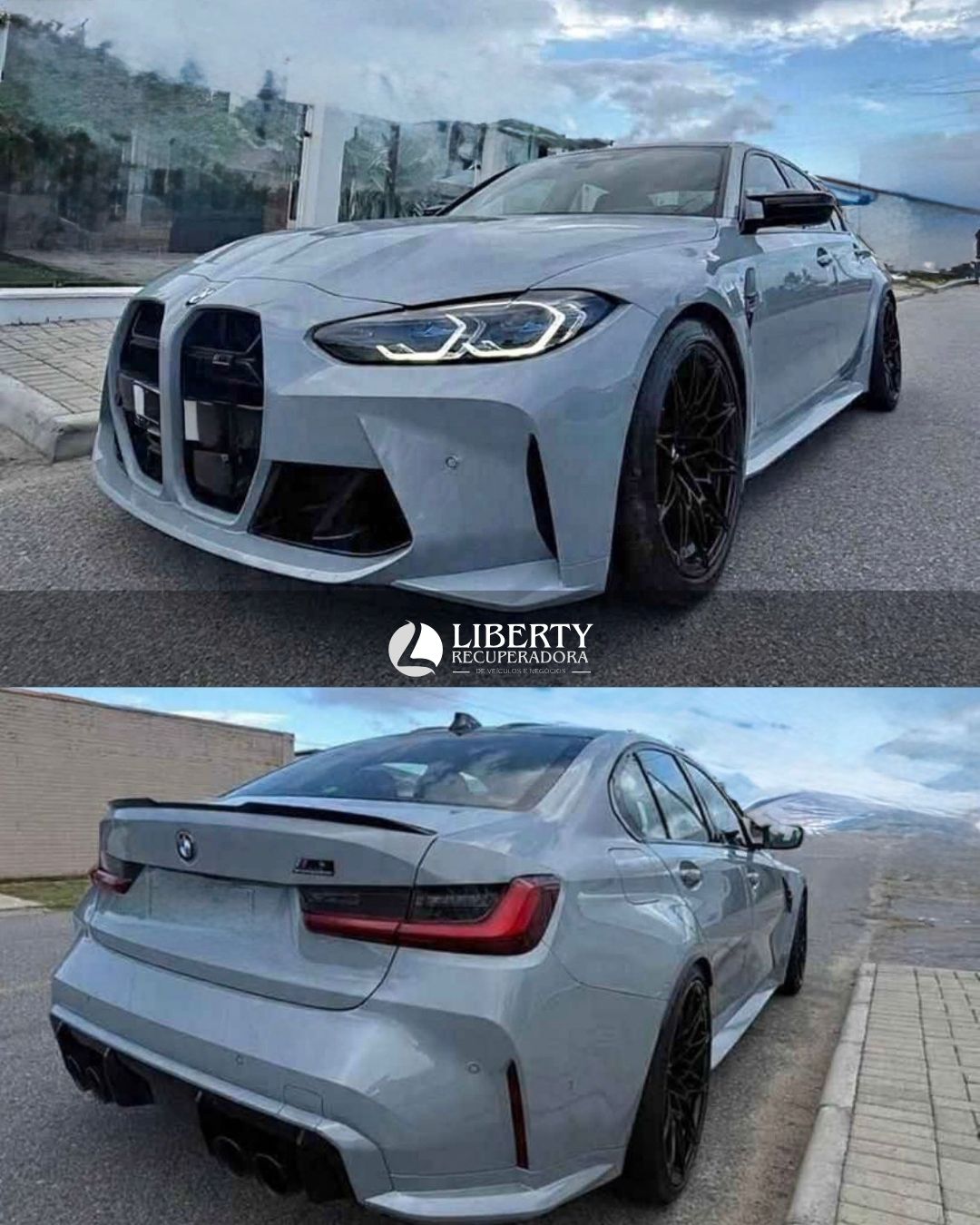 BMW M3 Competition M 3.0 Bi-TB 510cv 2022 Cinza aut Gasol, 18.660km $ 312.500